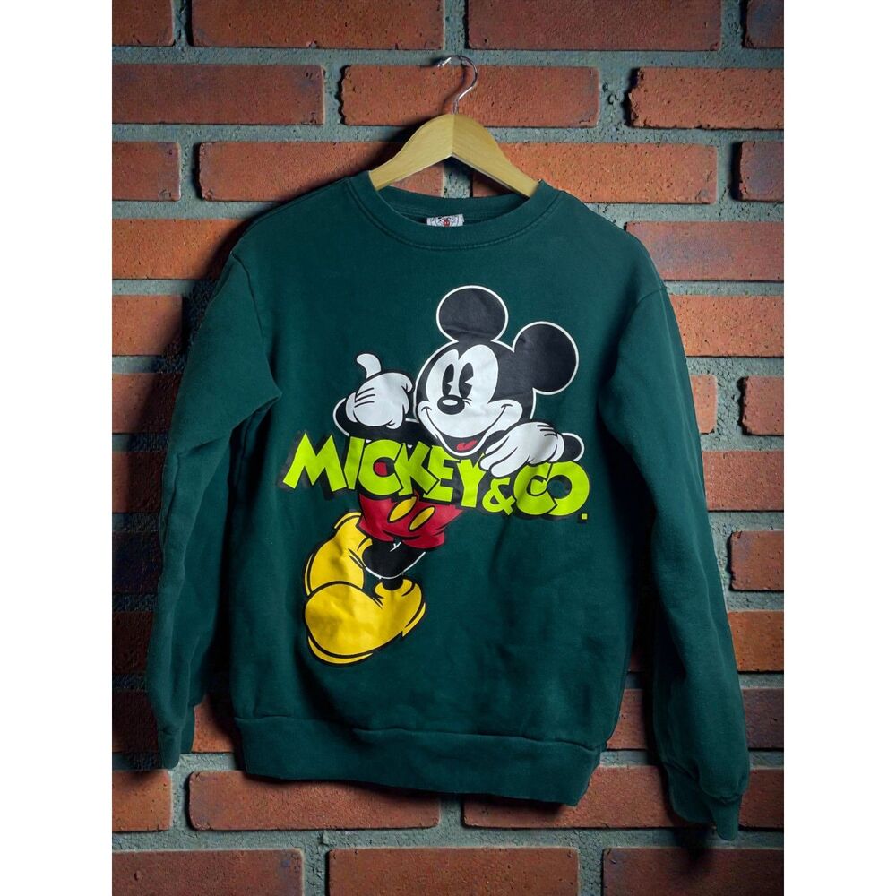 Disney βMickey & Co.β Crewneck Sweatshirt β Green β Small